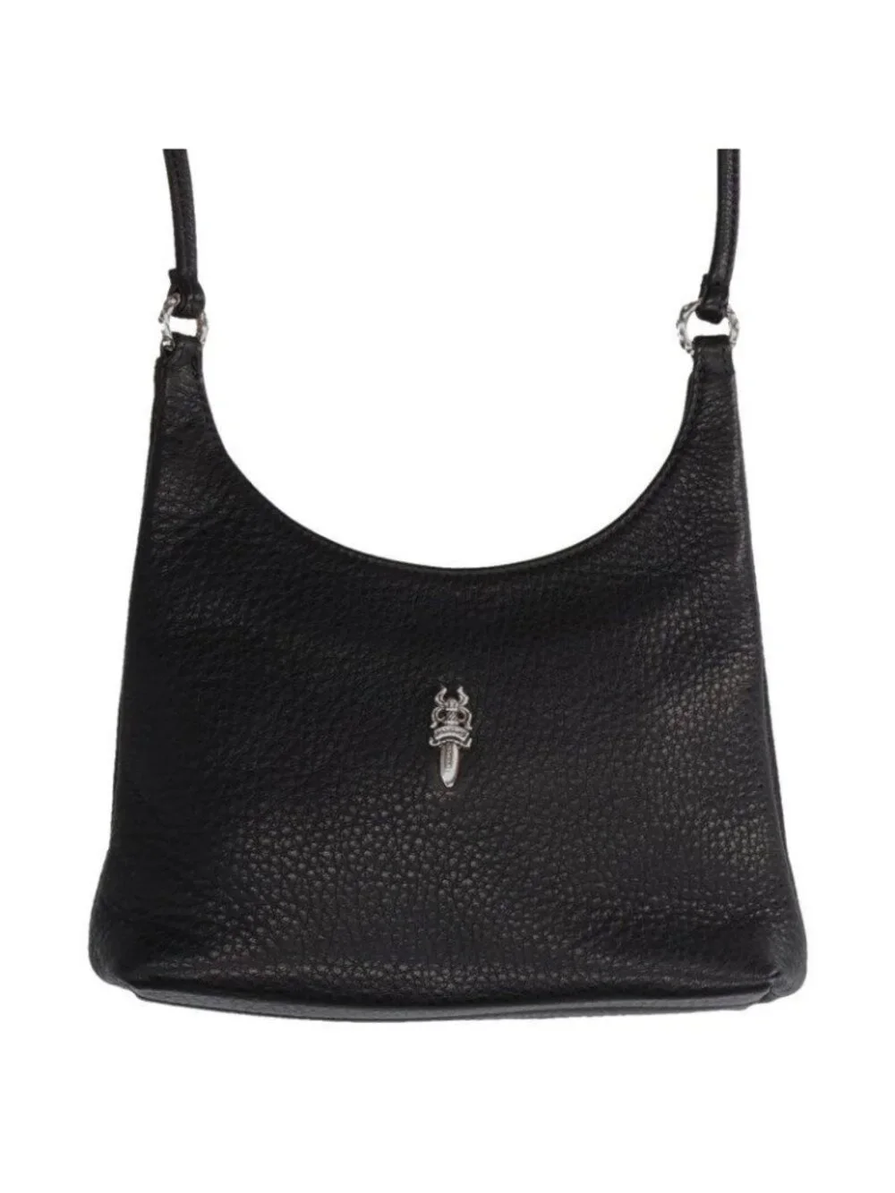 Chrome Hearts Viv Leather Shoulder Bag with Dagger